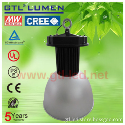 200w LED industrial lamp with cree LED Meanwell driver 5 year warranty